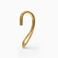 Side profile of gold Elegance ear cuff showing polished finish