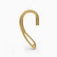 "Detailed view of the 24kt yellow gold interchangeable earcuff earring from Hearcuff Jewelry, highlighting the intricate design elements."